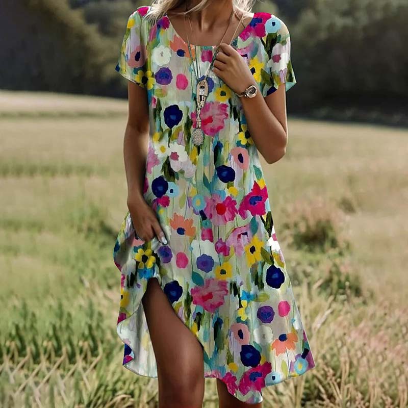Zoe | Colourful Floral Dress