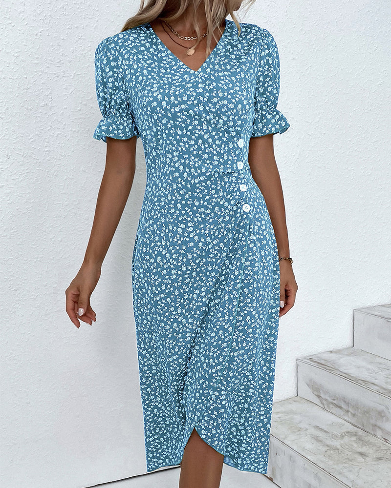 Evelina | Floral Dress With Flattering Fit
