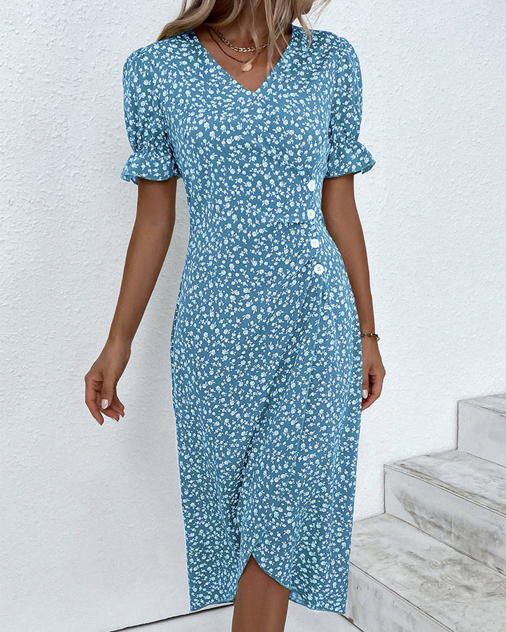Evelina | Floral Dress With Flattering Fit