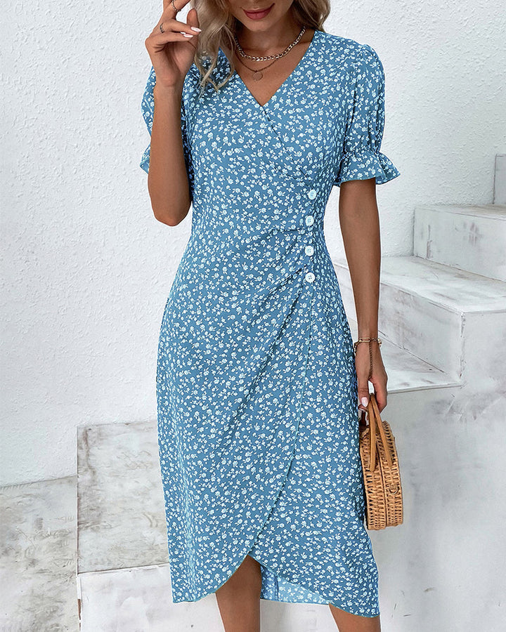 Evelina | Floral Dress With Flattering Fit