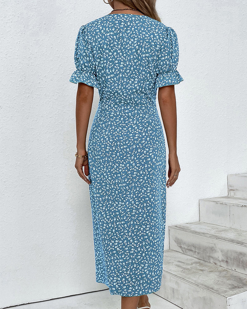 Evelina | Floral Dress With Flattering Fit