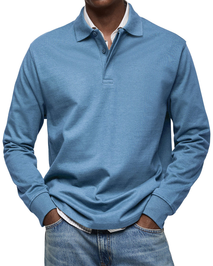 Diego | Relaxed Fit Long Sleeve Polo
