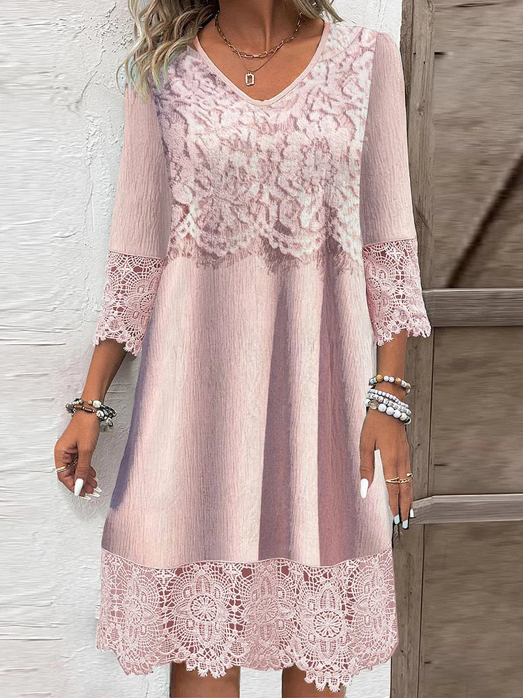 Molly | Elegant Lace Midi Dress