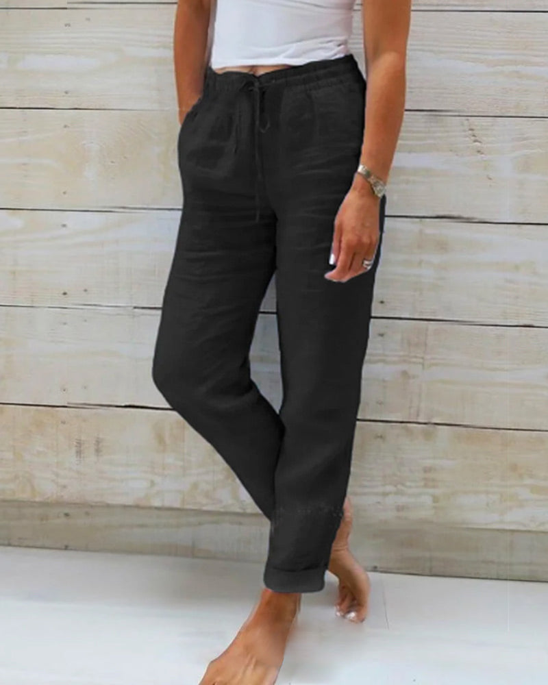Belle | Women's Linen Trousers