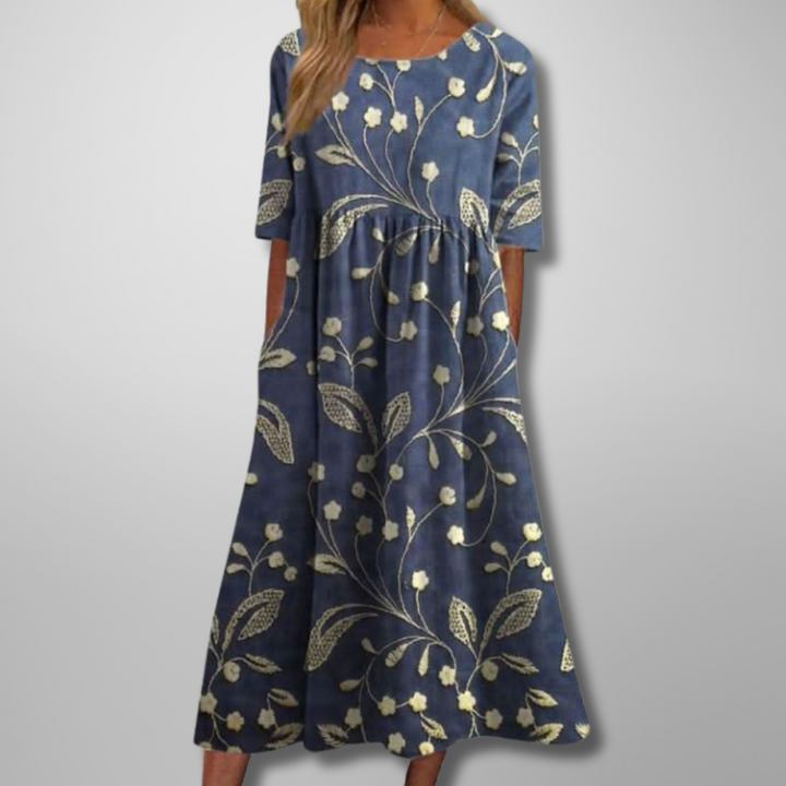 Marisa | Classic Embroidered Dress