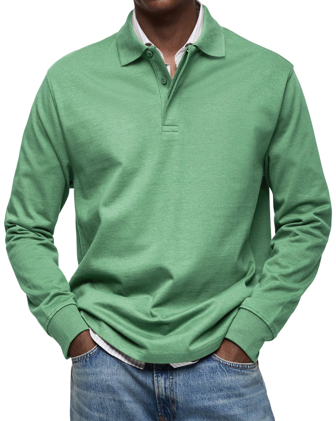 Diego | Relaxed Fit Long Sleeve Polo