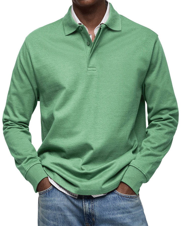 Diego | Relaxed Fit Long Sleeve Polo