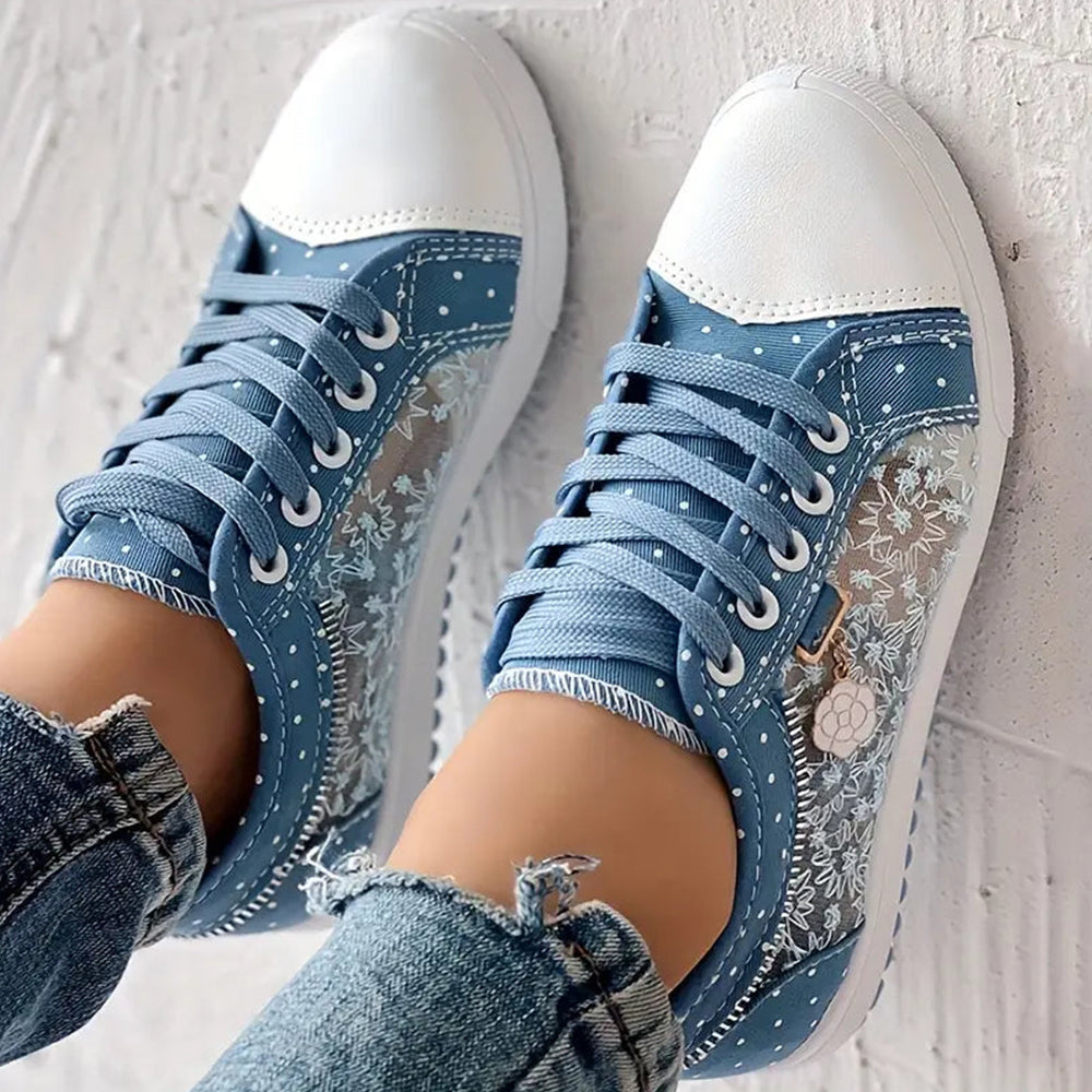 Zara | Trendy Lace-Up Sneakers