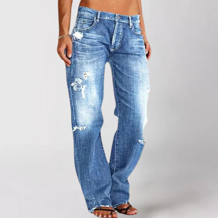 Emily | Relaxed Fit Wide-Leg Denim Jeans