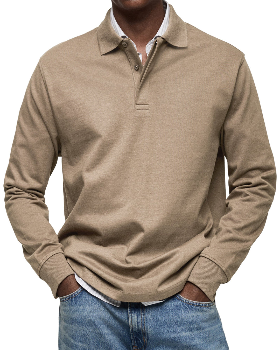 Diego | Relaxed Fit Long Sleeve Polo