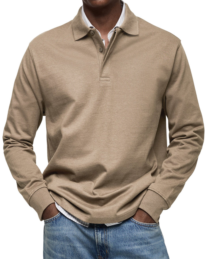 Diego | Relaxed Fit Long Sleeve Polo
