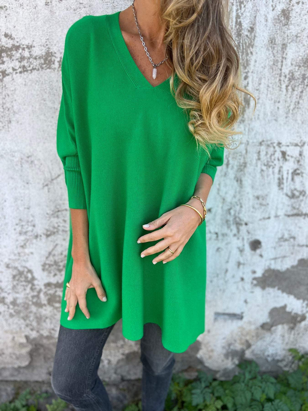 Serena | Oversized V-Neck Sweater