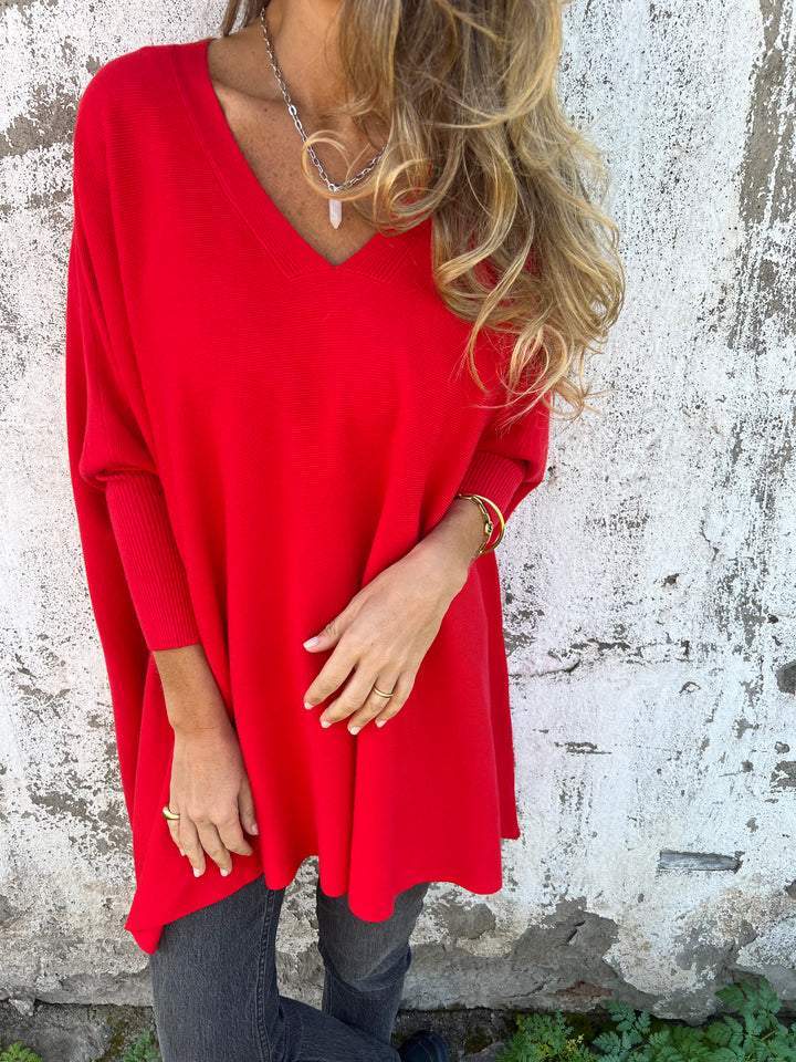 Serena | Oversized V-Neck Sweater