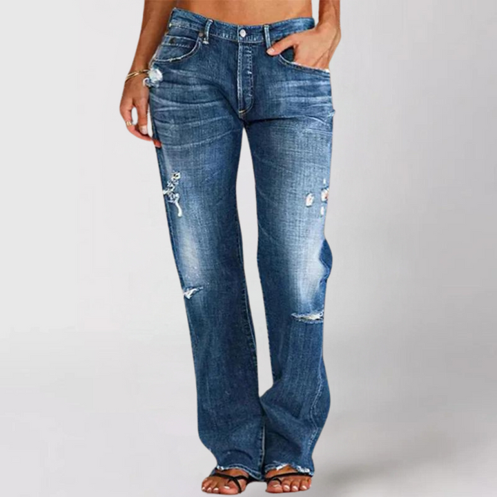 Emily | Relaxed Fit Wide-Leg Denim Jeans