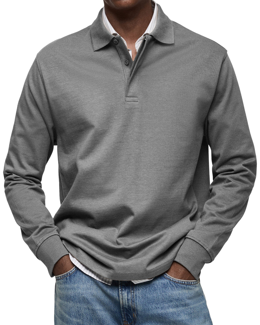 Diego | Relaxed Fit Long Sleeve Polo