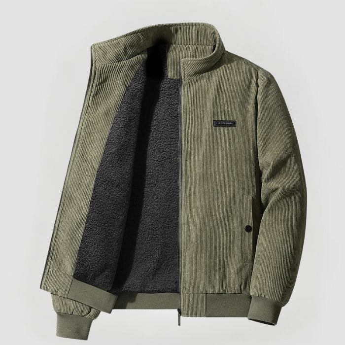 Dean | Cord jacket with fleece lining