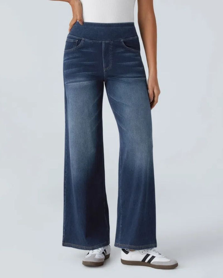 Elena | High-Waisted Wide Leg Jeans