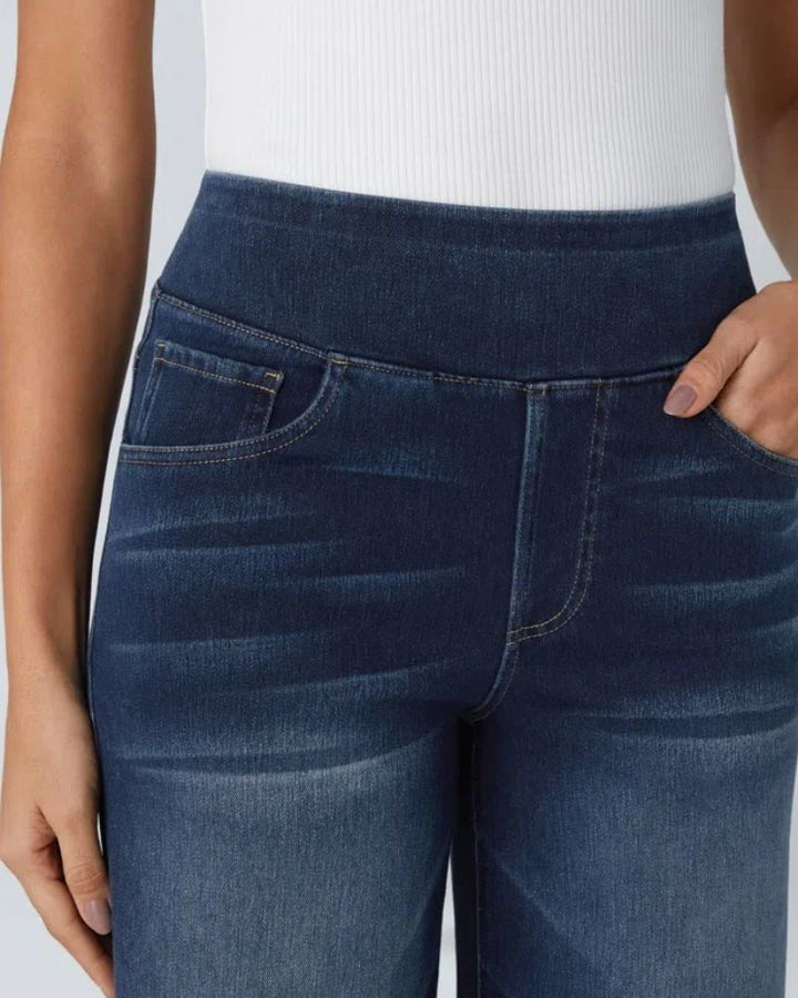 Elena | High-Waisted Wide Leg Jeans