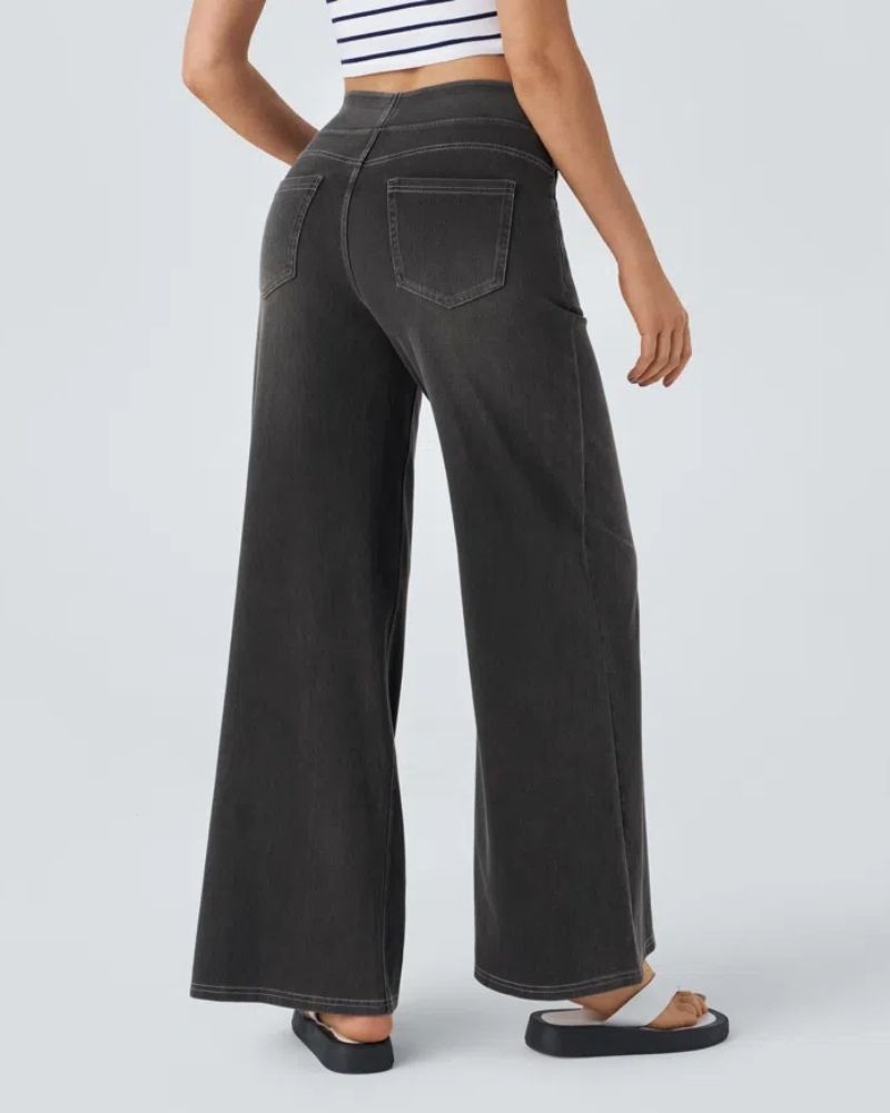 Elena | High-Waisted Wide Leg Jeans