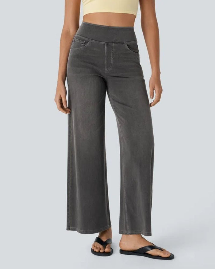 Elena | High-Waisted Wide Leg Jeans