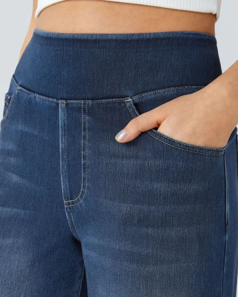 Elena | High-Waisted Wide Leg Jeans