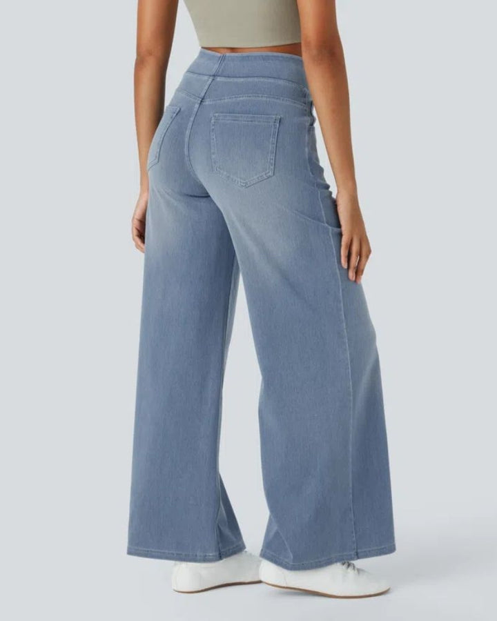 Elena | High-Waisted Wide Leg Jeans