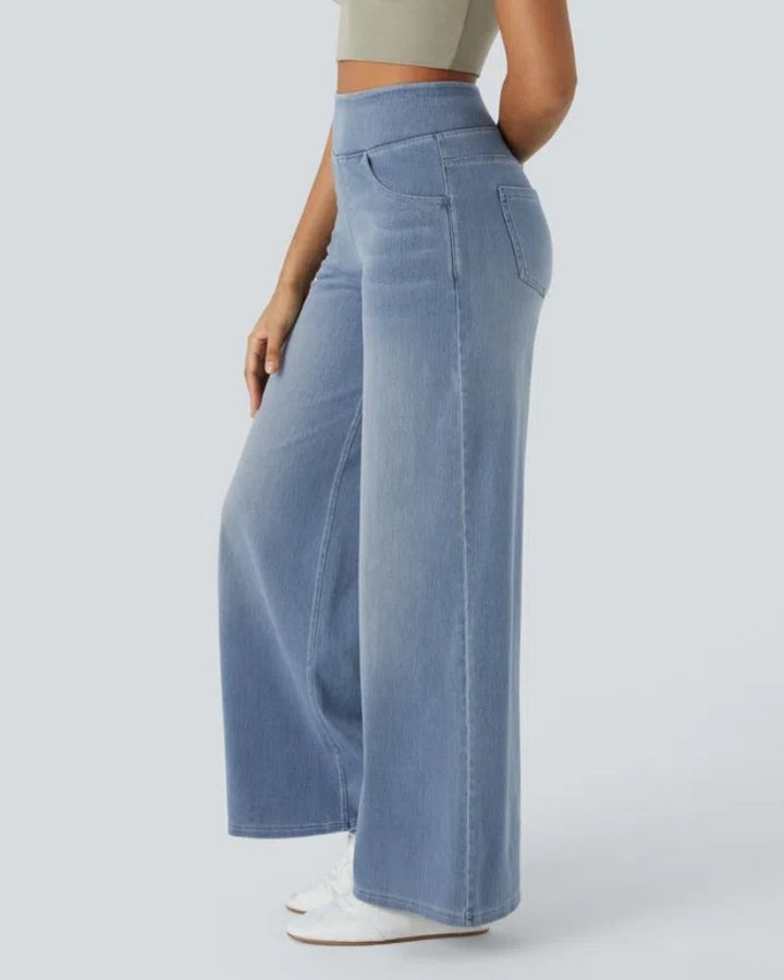 Elena | High-Waisted Wide Leg Jeans