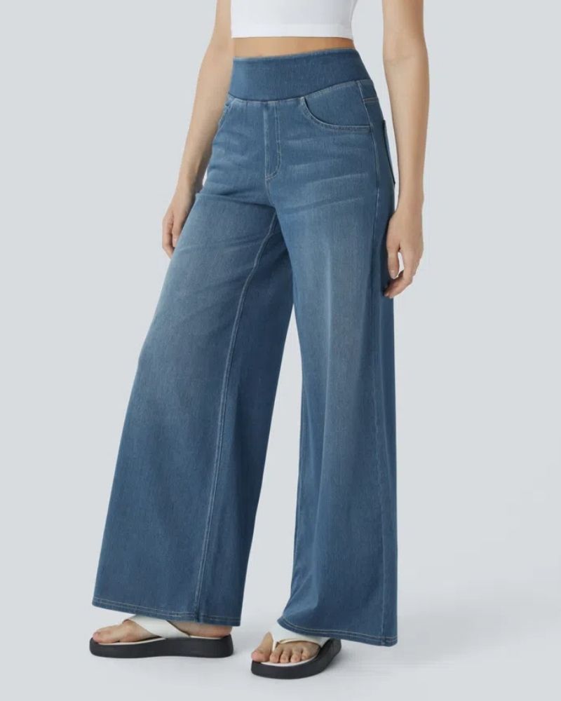Elena | High-Waisted Wide Leg Jeans