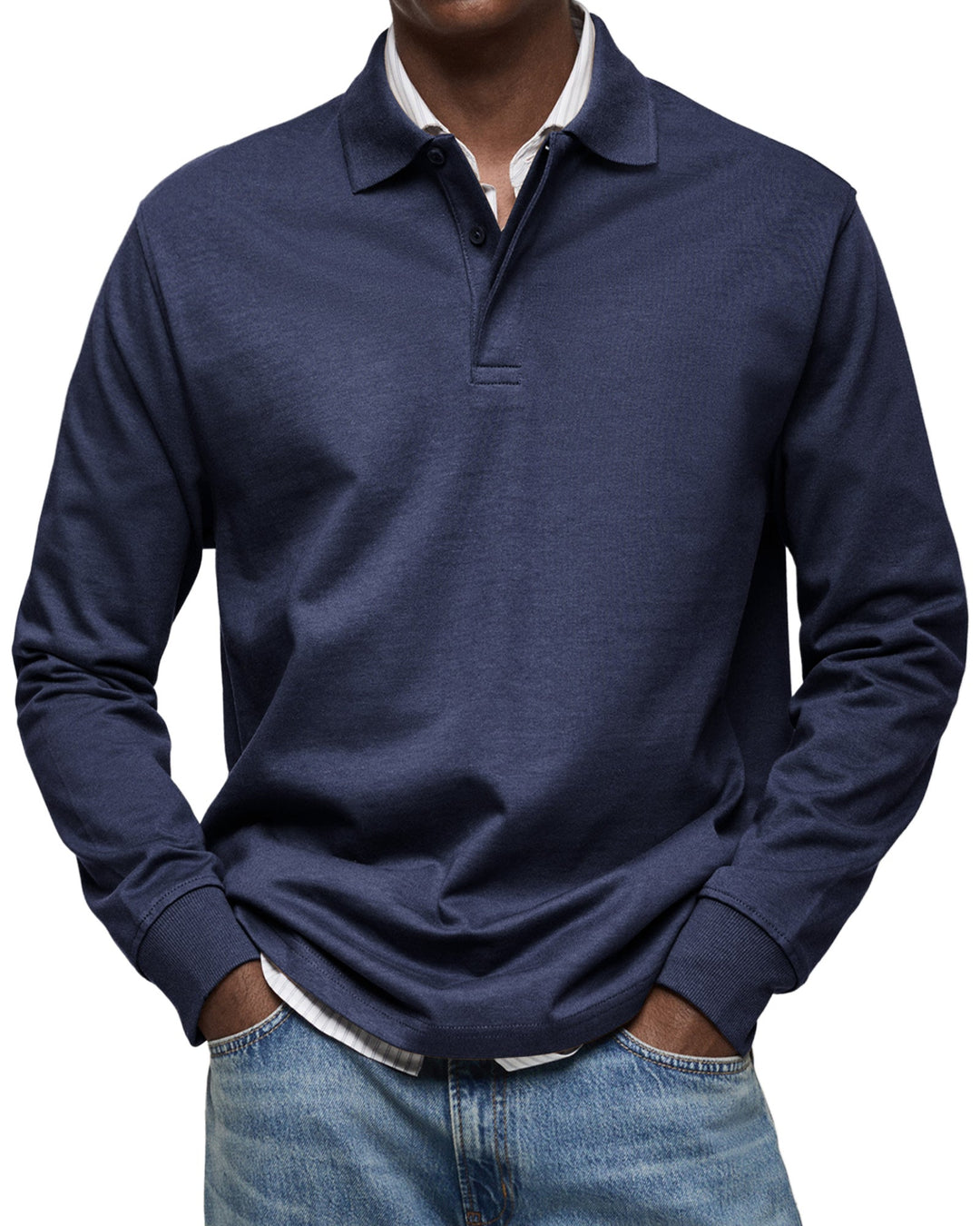 Diego | Relaxed Fit Long Sleeve Polo