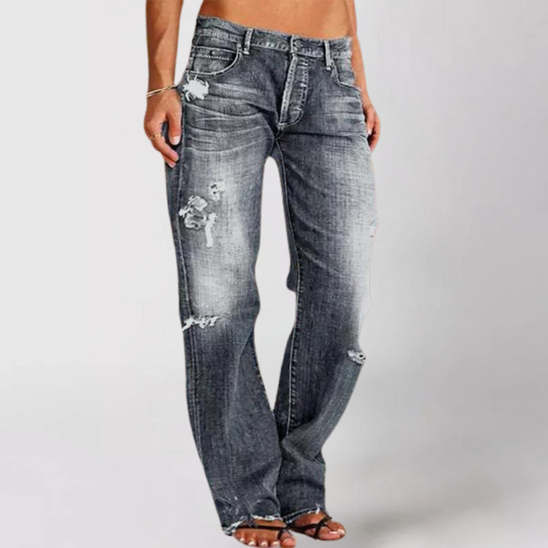 Emily | Relaxed Fit Wide-Leg Denim Jeans