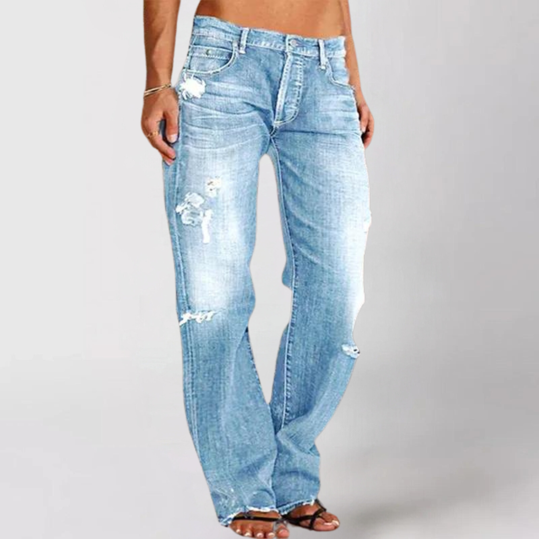 Emily | Relaxed Fit Wide-Leg Denim Jeans