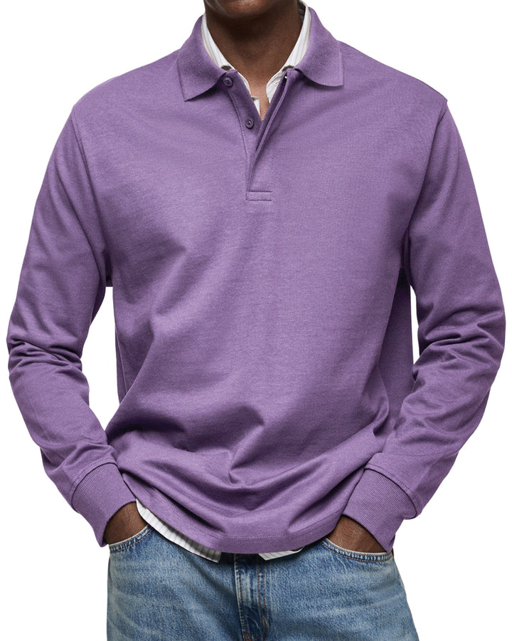 Diego | Relaxed Fit Long Sleeve Polo