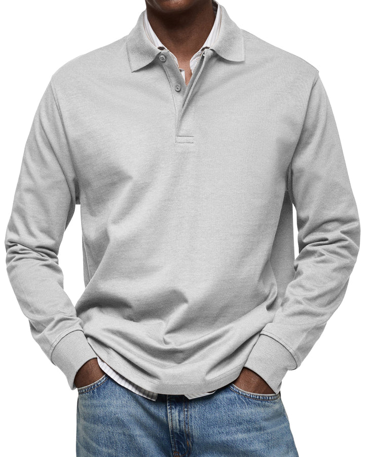 Diego | Relaxed Fit Long Sleeve Polo