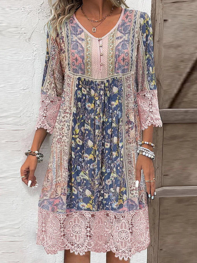 Molly | Elegant Lace Midi Dress