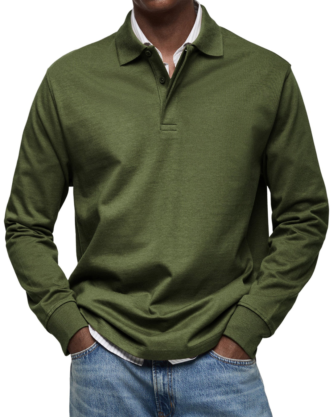 Diego | Relaxed Fit Long Sleeve Polo
