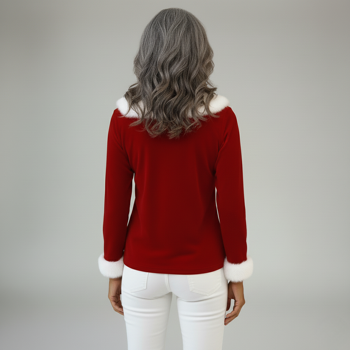 Tilia | Christmas V-Neck Blouse