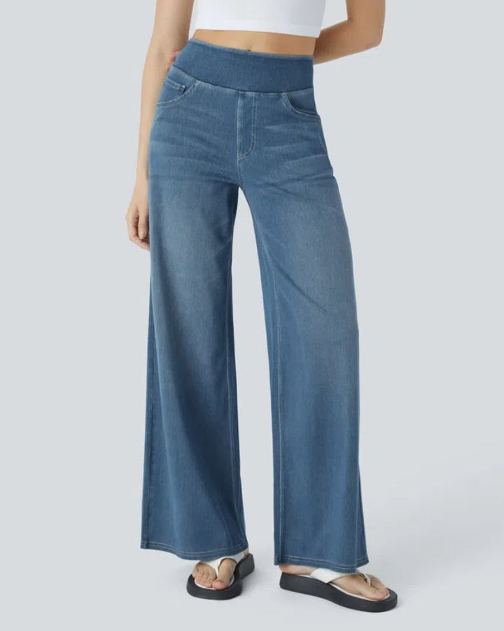 Elena | High-Waisted Wide Leg Jeans
