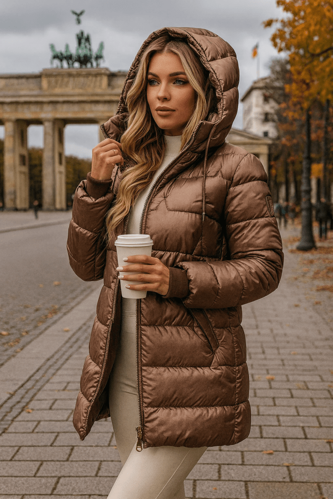 Enna | Warm Quilted Hooded Winter Jacket