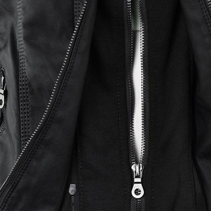 Ninna | Hooded Biker Jacket