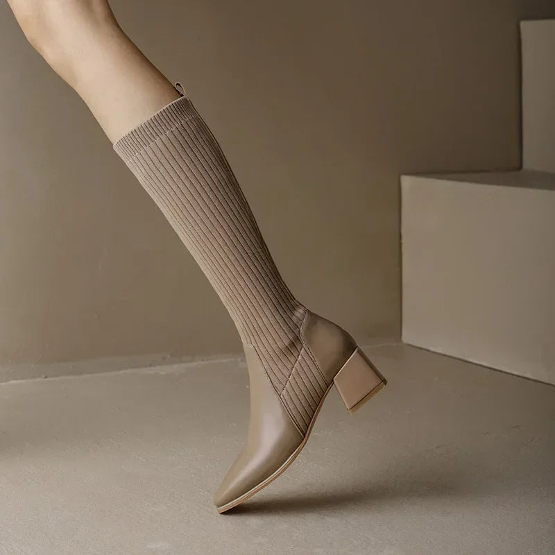 Sophia | Women’s Knit Over-the-Knee Boots