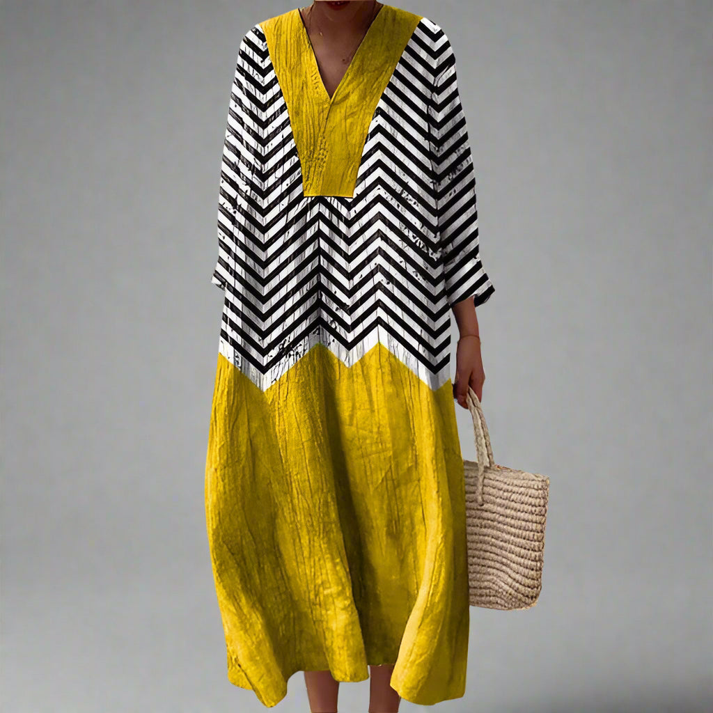 Zelda Elegant Geometric Dress