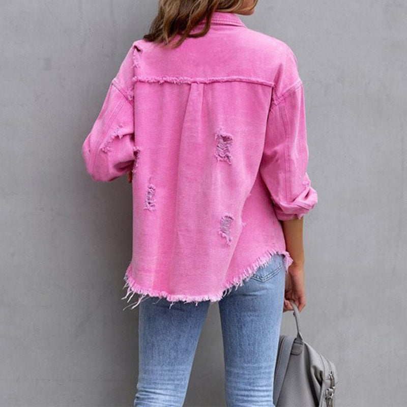 Madison | Ripped Denim Jacket