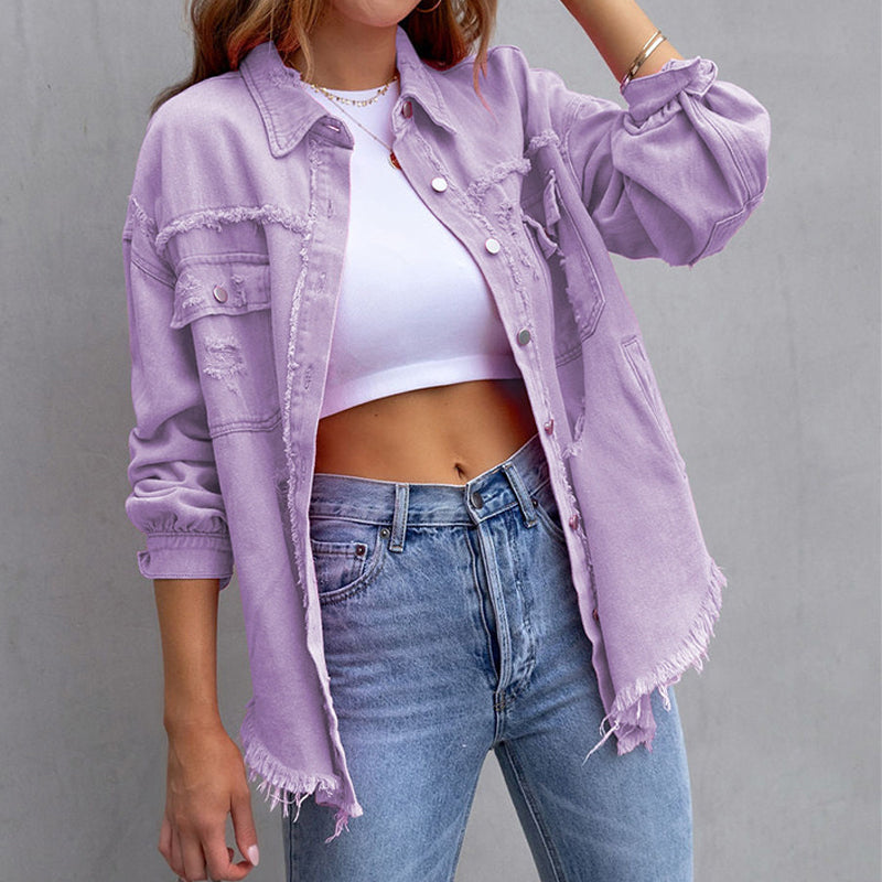 Madison | Ripped Denim Jacket