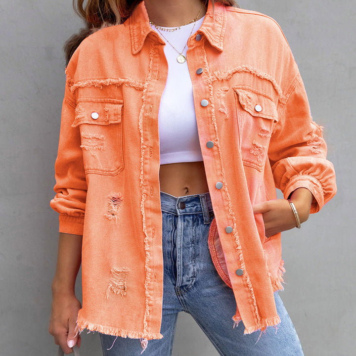 Madison | Ripped Denim Jacket