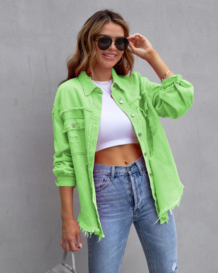 Madison | Ripped Denim Jacket