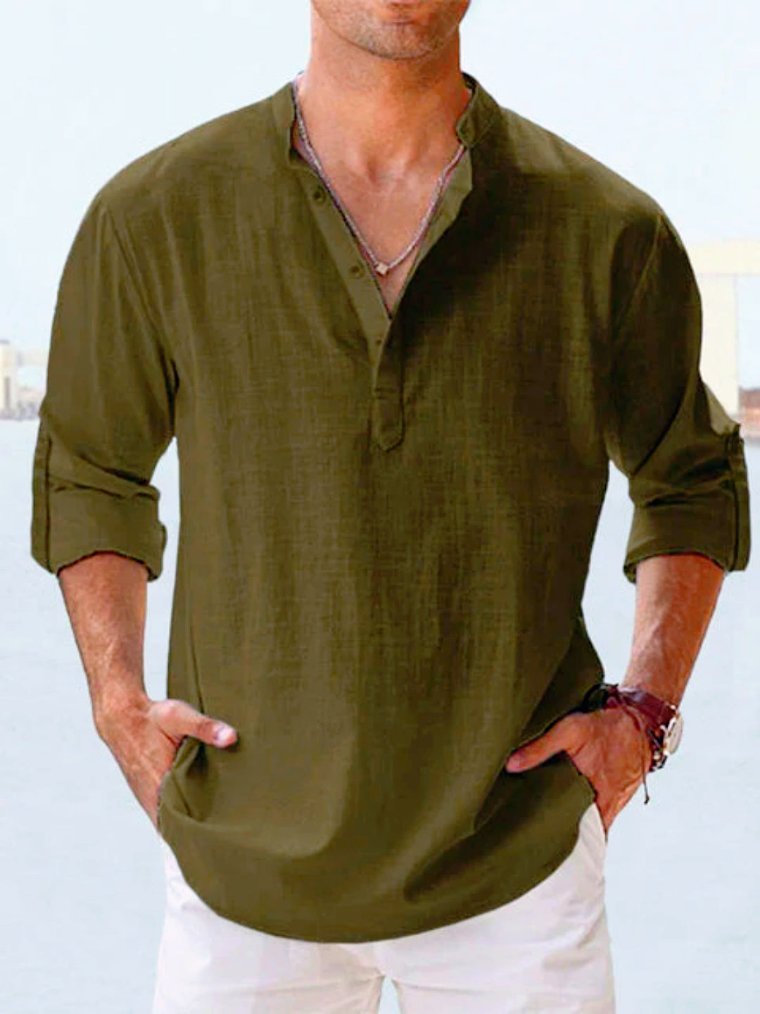 Noah | Casual linen shirt