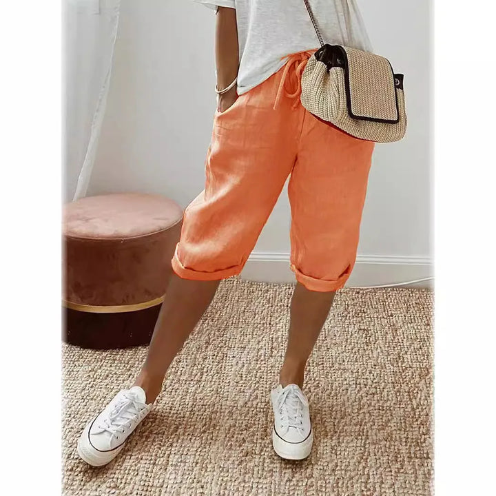 Tea | Cotton-Linen Harem Pants