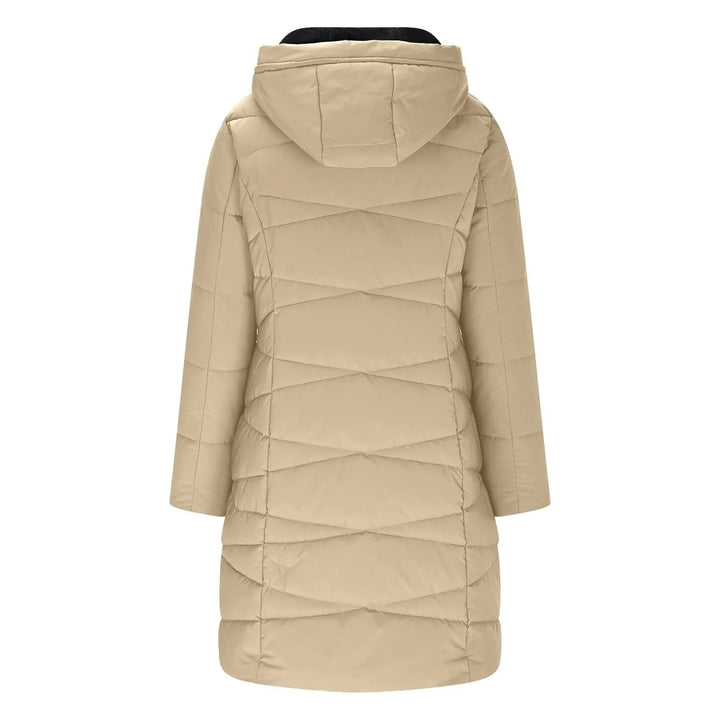 Tania | Long Quilted Hooded Jacket