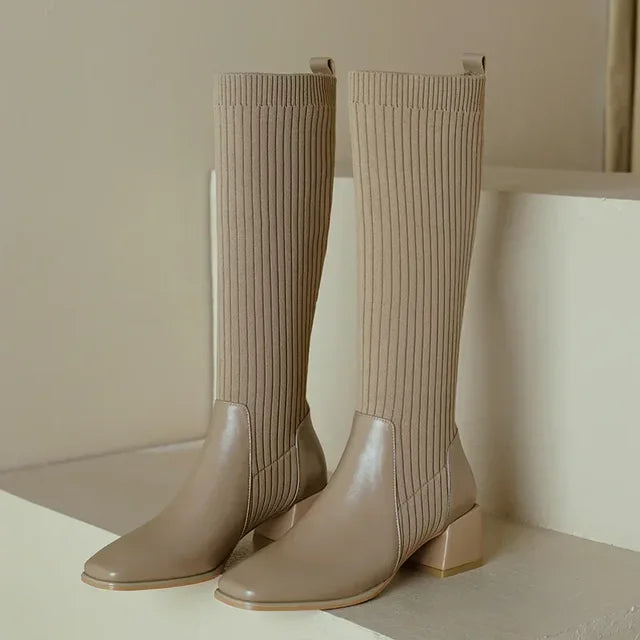 Sophia | Women’s Knit Over-the-Knee Boots
