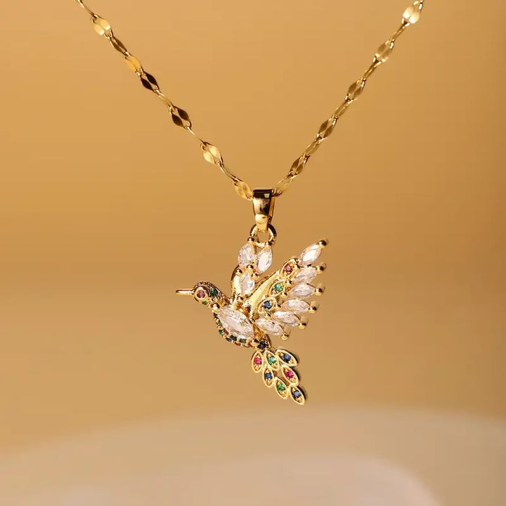 Luna | Colorful Hummingbird Pendant
